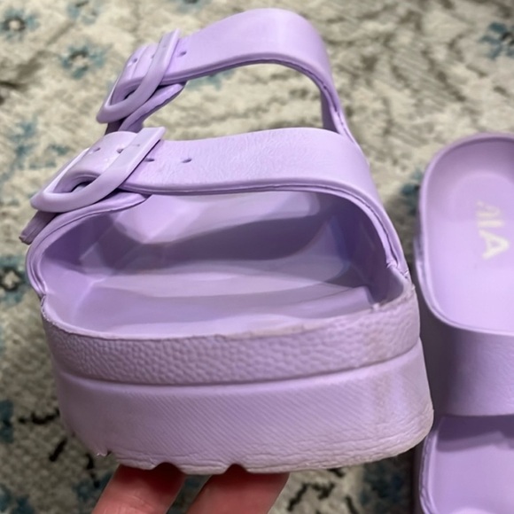 MIA Lavender Flatform Slide Sandal Size 6 - Picture 3 of 16